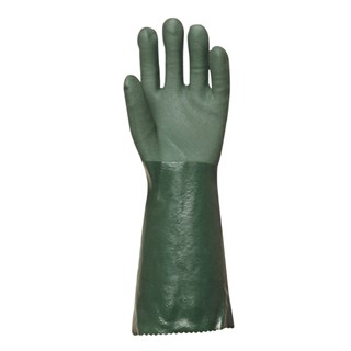 PVC rukavica 40 cm, zelena, vel. 10
