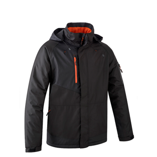 Ripstop parka YUZU crno - narandžasta