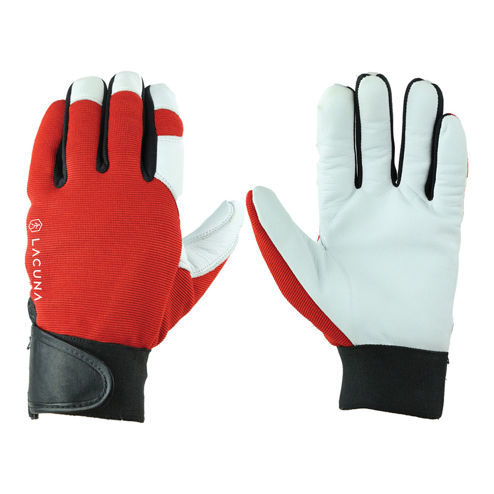 Kožna rukavica NERIS crvena