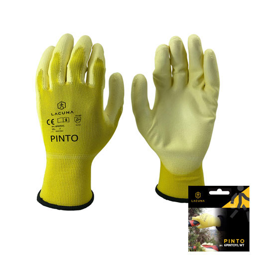  Rukavica s PU premazom PINTO žuta