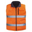 Signalizirajući Hi-Viz dvostrani prsluk HI-WAY narandžasto/sivi