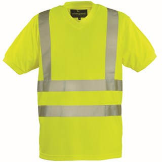 Signalizirajuća majica kratki rukav YARD žuta