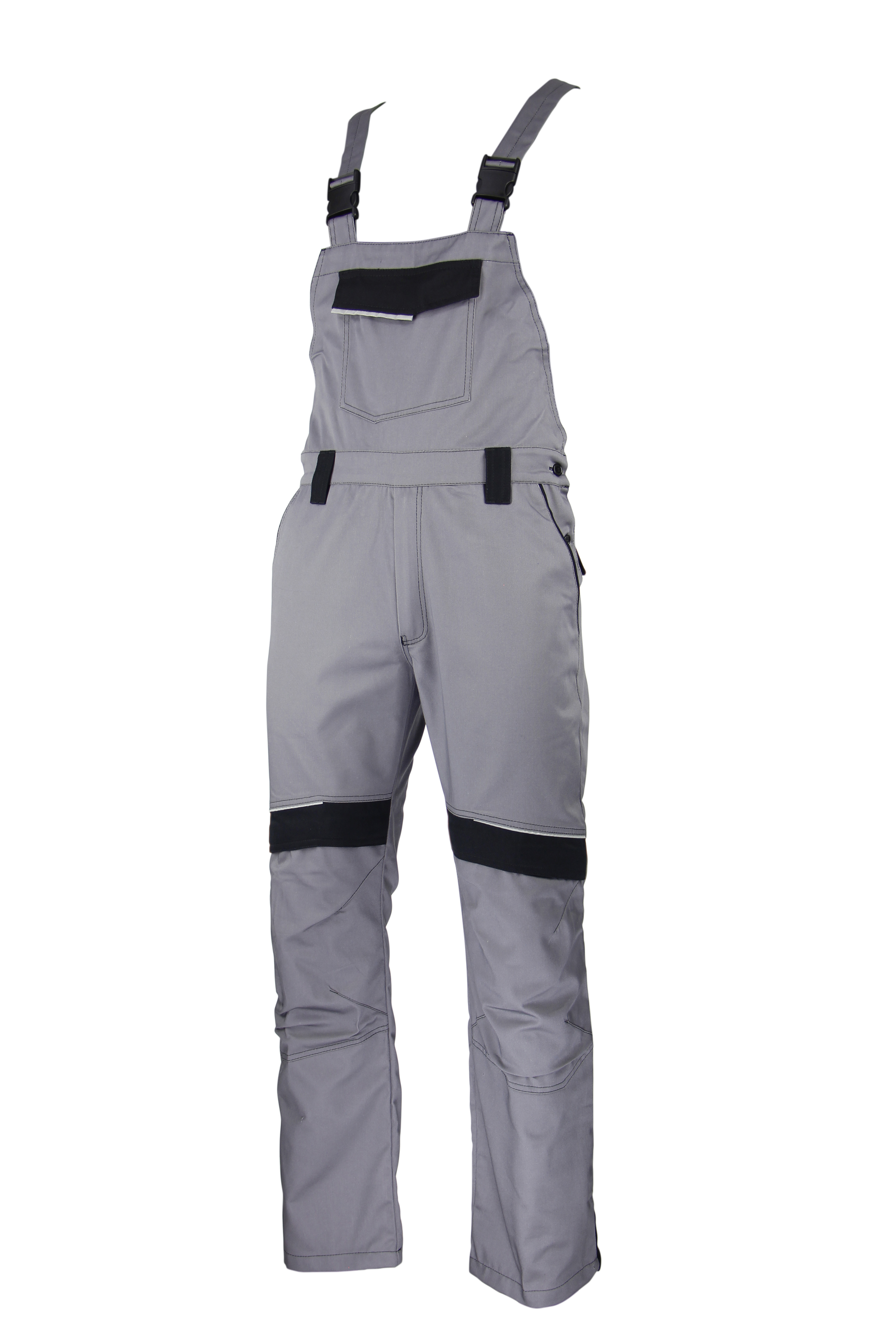 Radne farmer pantalone GREENLAND svetlosive-crne,