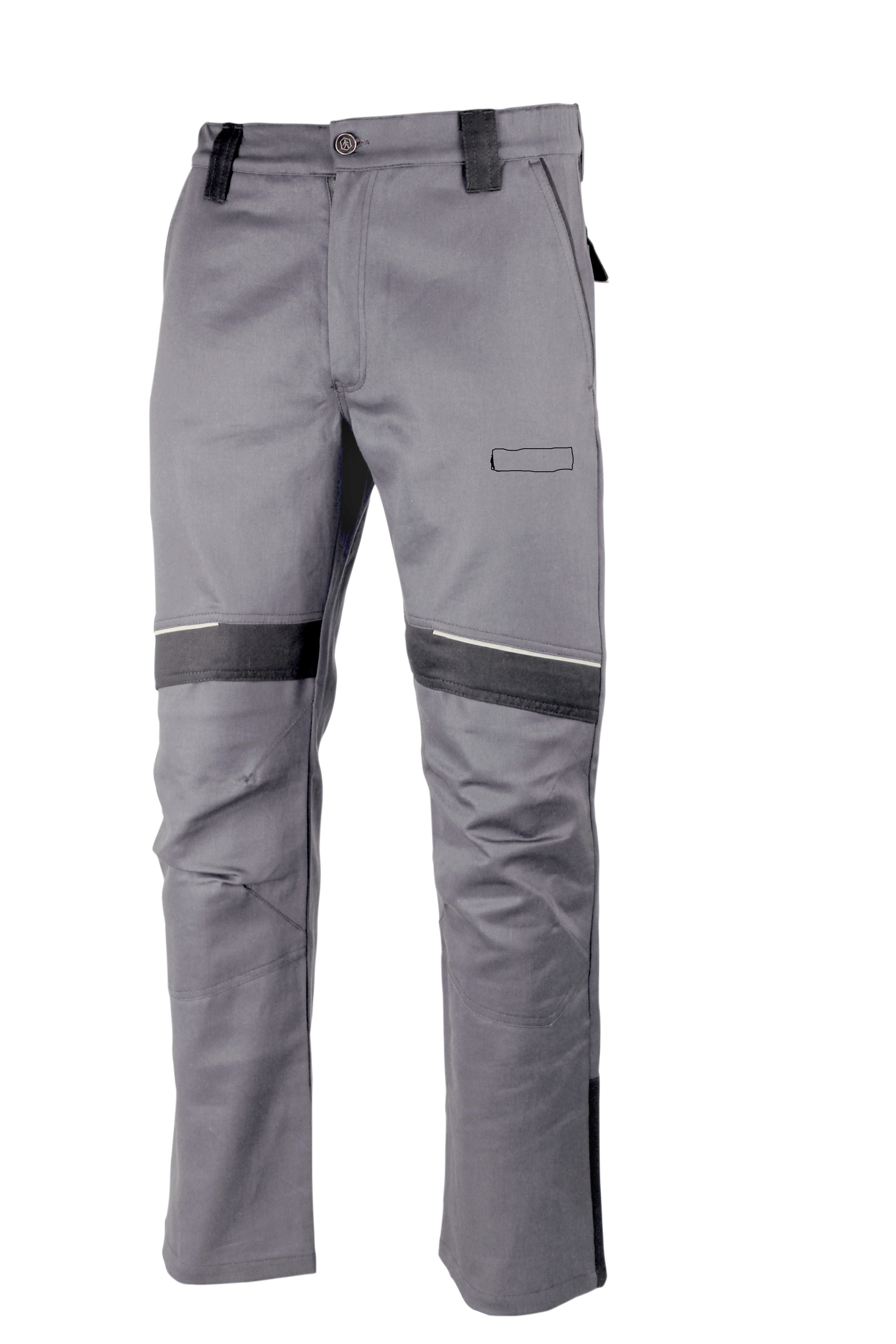 Radne pantalone GREENLAND svetlosivo-crne