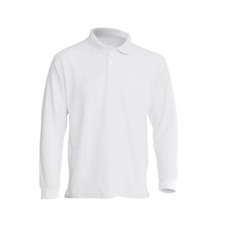 Muška polo majica dugih rukava, bela