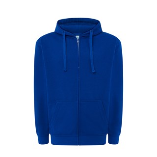 Duks s kapuljačom i zatvaračem, unisex, royal plava,